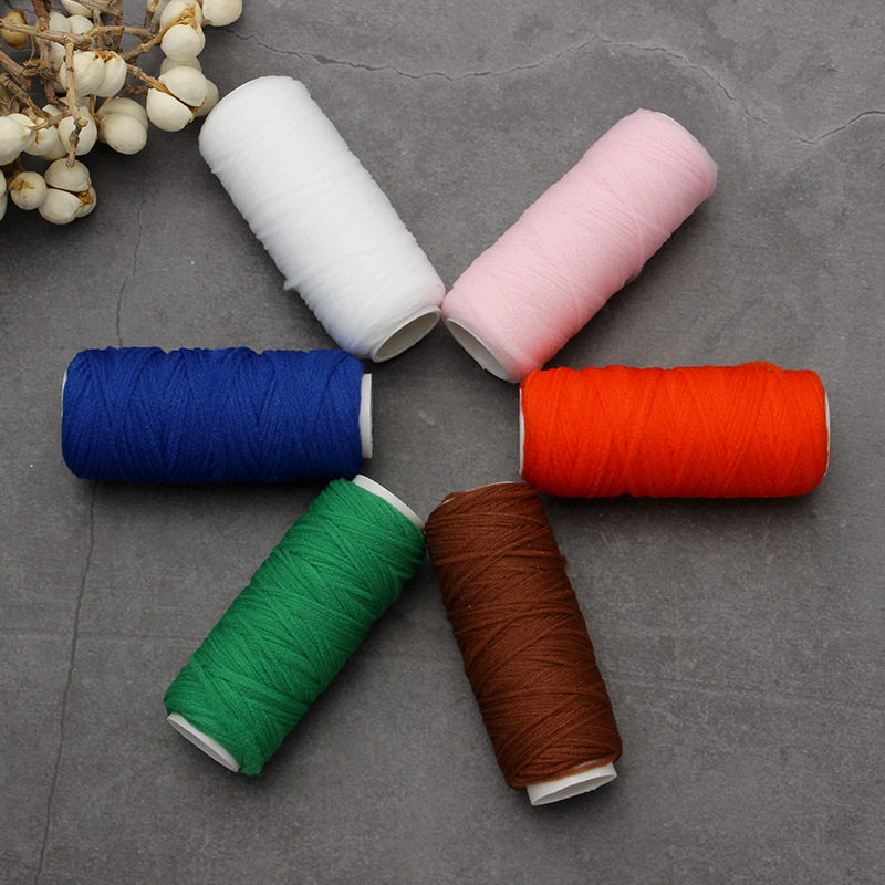 5个新QQ线彩色弹力棉线手工饰品配件材料古风发簪发钗饰品缠绕线