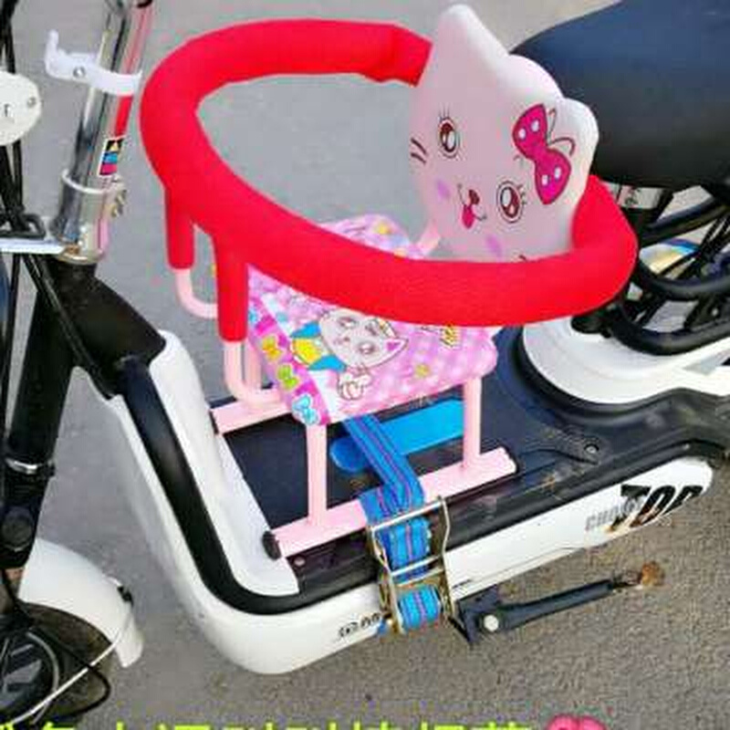 新款小天航踏板车前置安全座椅小孩婴儿童宝宝电动车自行车后置座