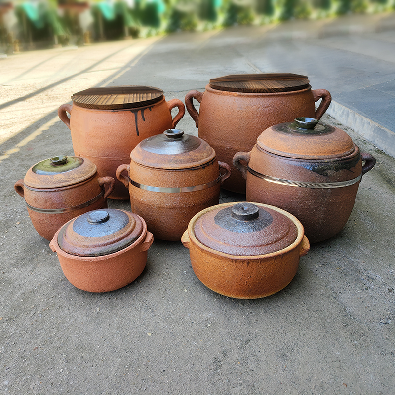瓦罐煨汤家用煲汤锅陶土老式手工沙罐土吊子孕妇儿童煲汤养生砂锅