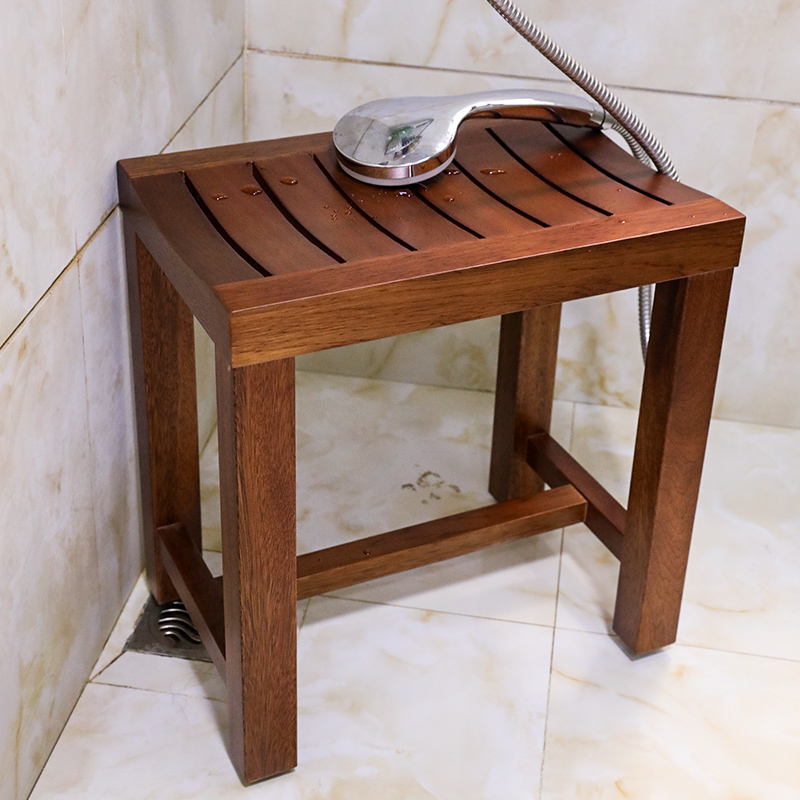 防水浴室凳洗脚凳老人洗澡凳淋浴房凳 餐桌坐凳实木凳子高凳防滑