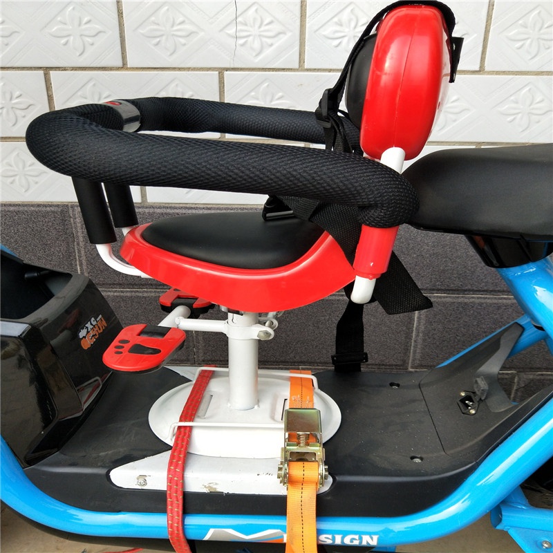 踏板车坐椅子前置电摩瓶车小孩C电动摩宝宝车车座椅儿童电托车