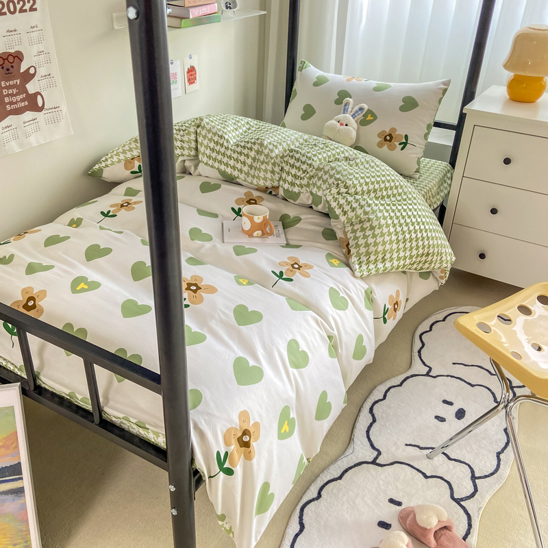 速发新学生寝室三件套儿童纯全棉被套太空床单上下铺0.9米1.2m床