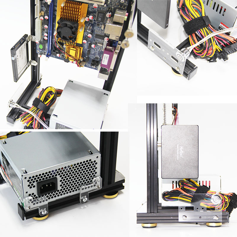 开放式机箱ATX ITX手提机箱散热水冷机架DIY创意机箱立式机箱matx