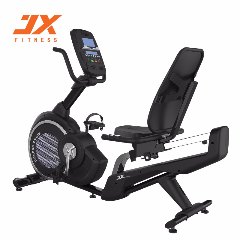 军霞JX-170R 家用卧式电磁控健身车 背靠式老人脚踏骑行车磁控车