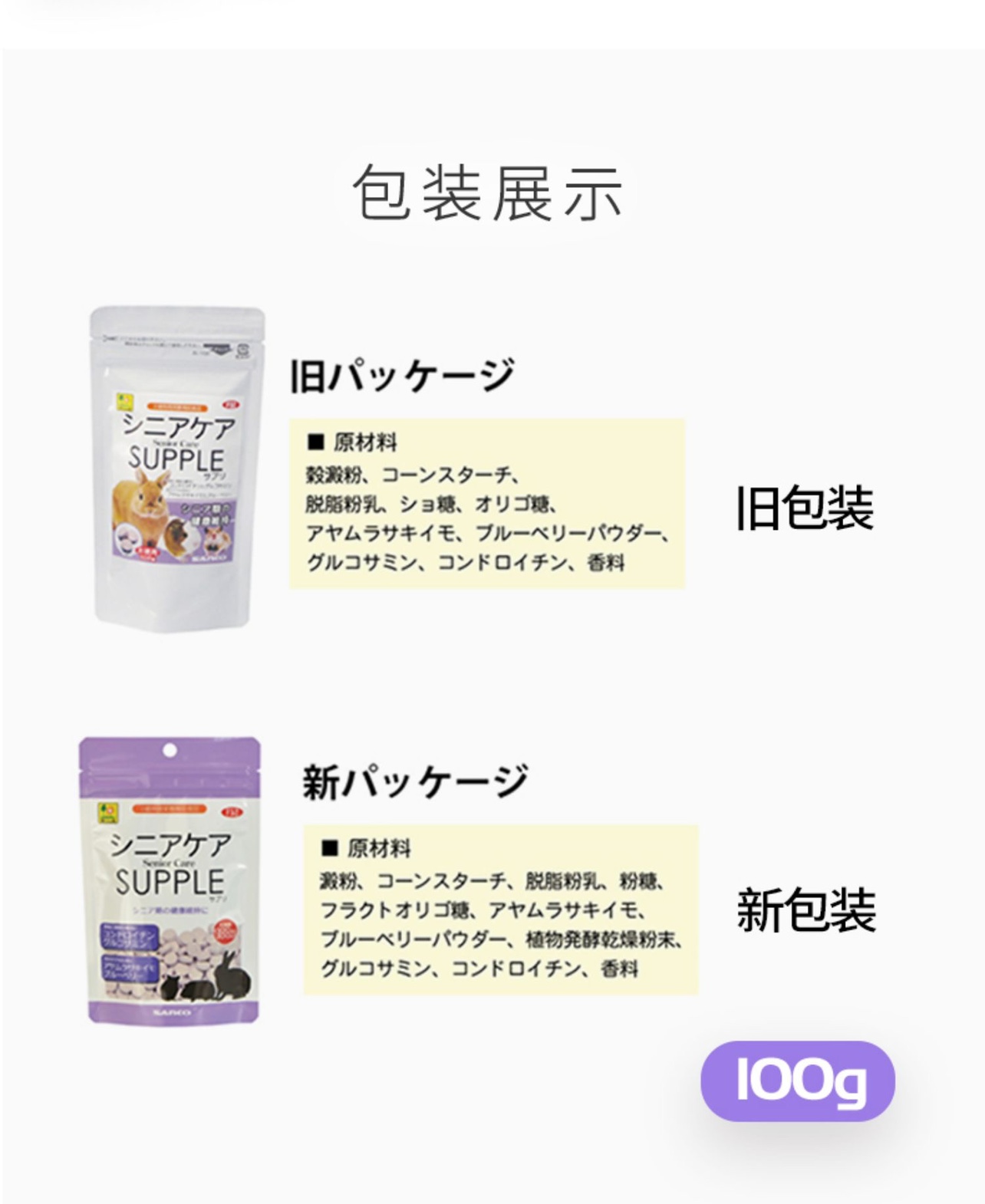 日本sanko品高兔子仓鼠龙猫营养关节护理保健品 奶片补钙F52 包邮