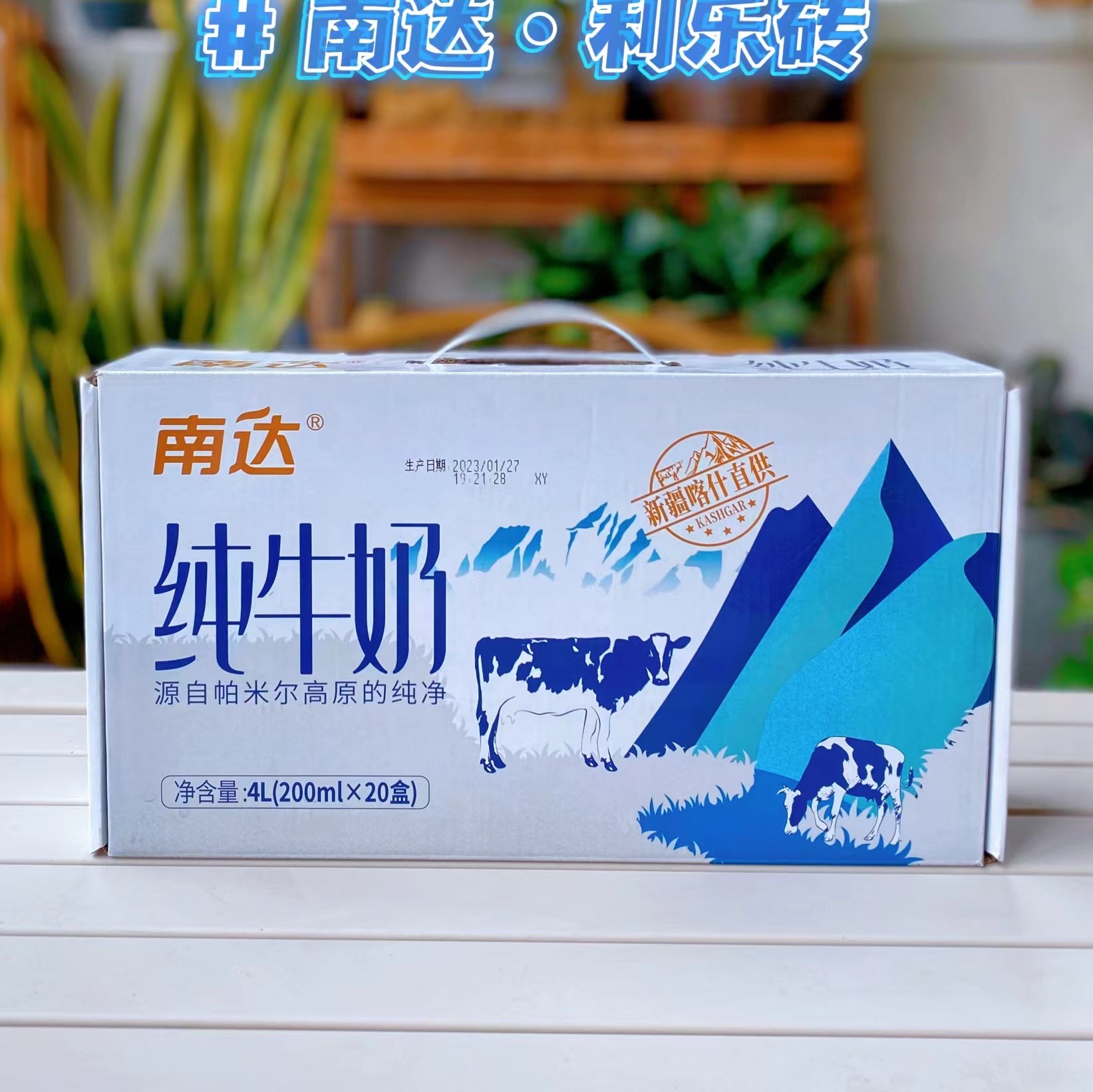 南达纯牛奶200ml*20盒装整箱全脂成人青少年学生儿童营养新疆牛奶