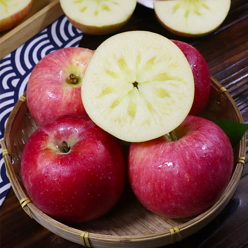 【24枚】甘肃红富士苹果水果冰糖心新鲜脆甜孕妇儿童吃的水果