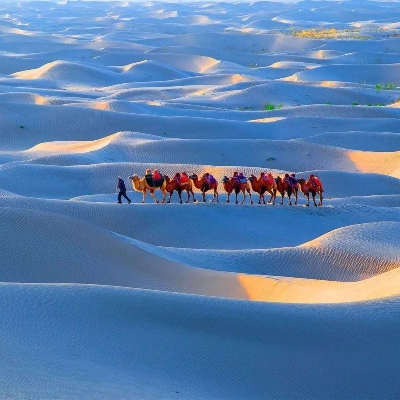 喀什出发达瓦昆沙漠帕米尔高原白沙湖慕士塔格冰川民俗风情6天5晚
