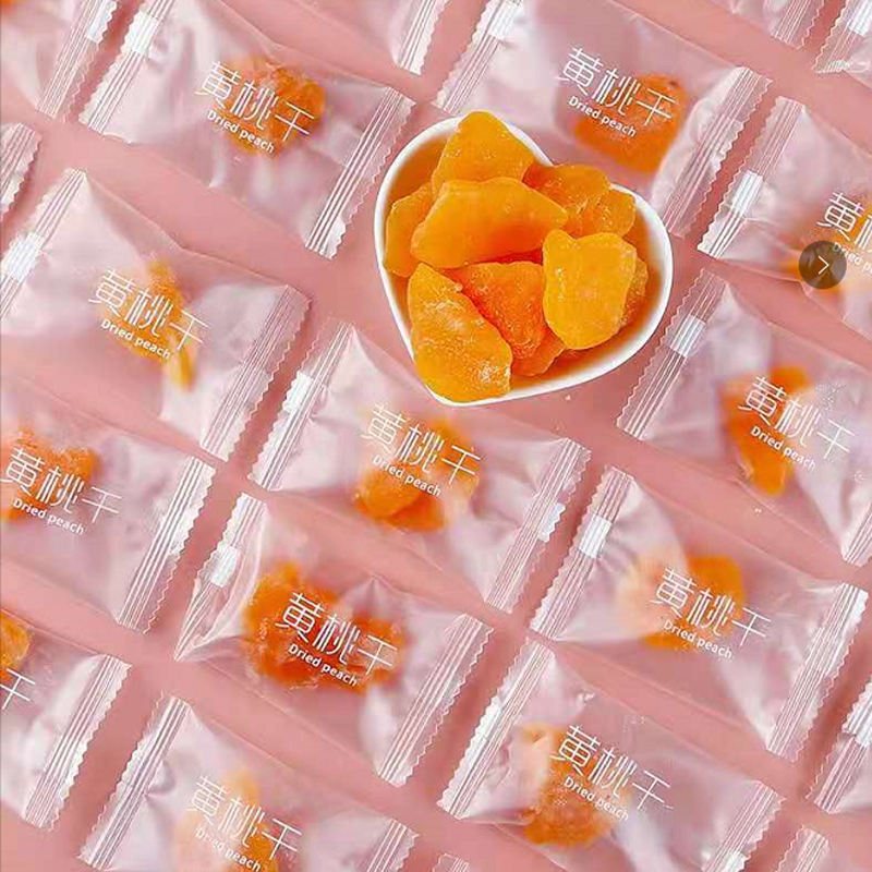 黄桃干独立小包装酸甜黄桃果脯蜜饯水果干儿童孕妇休闲零食500g