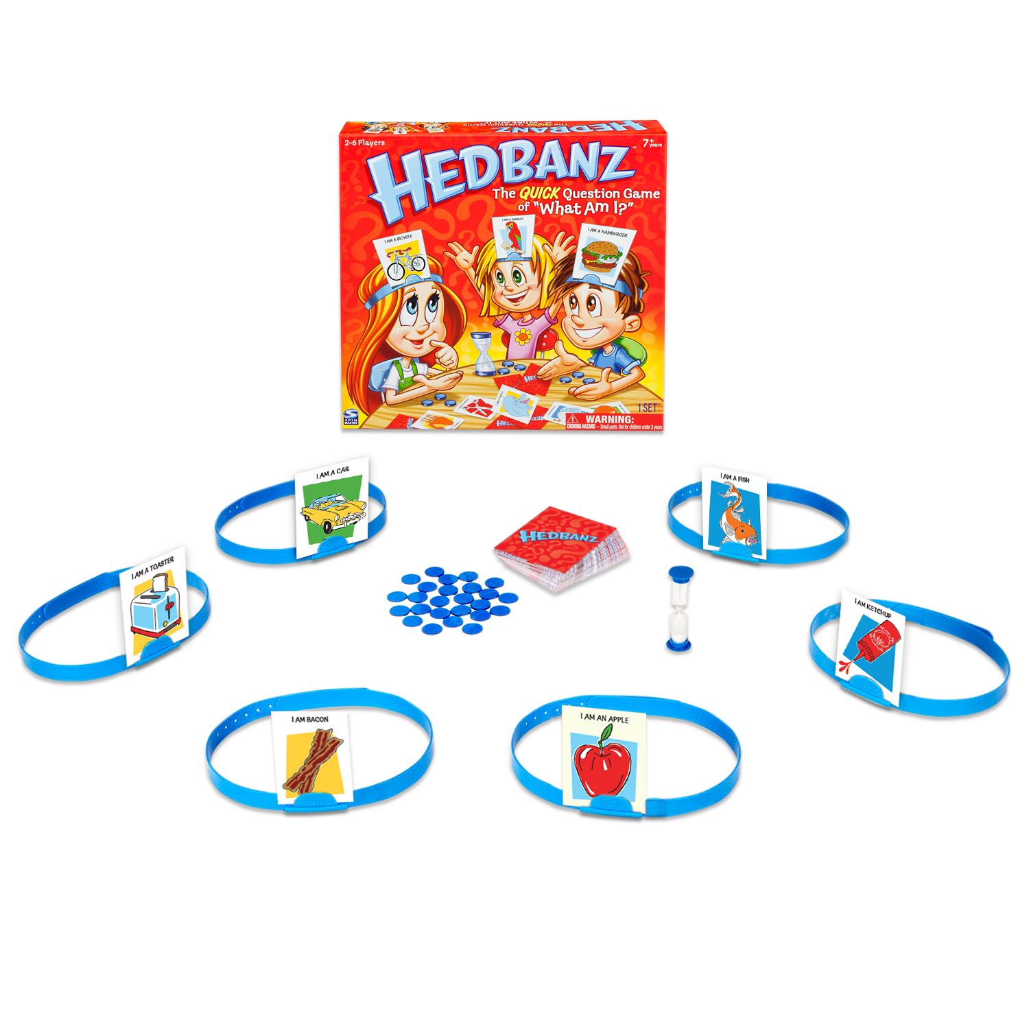 美国Hedbanz Game猜猜我是谁桌游丹麦挪威德法文英语卡牌儿童玩具