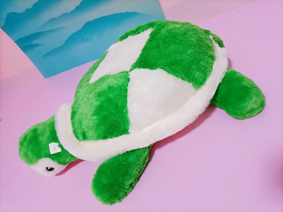 网红新款毛绒玩具乌龟公仔玩偶布娃娃可爱床上抱枕睡觉大号绿色