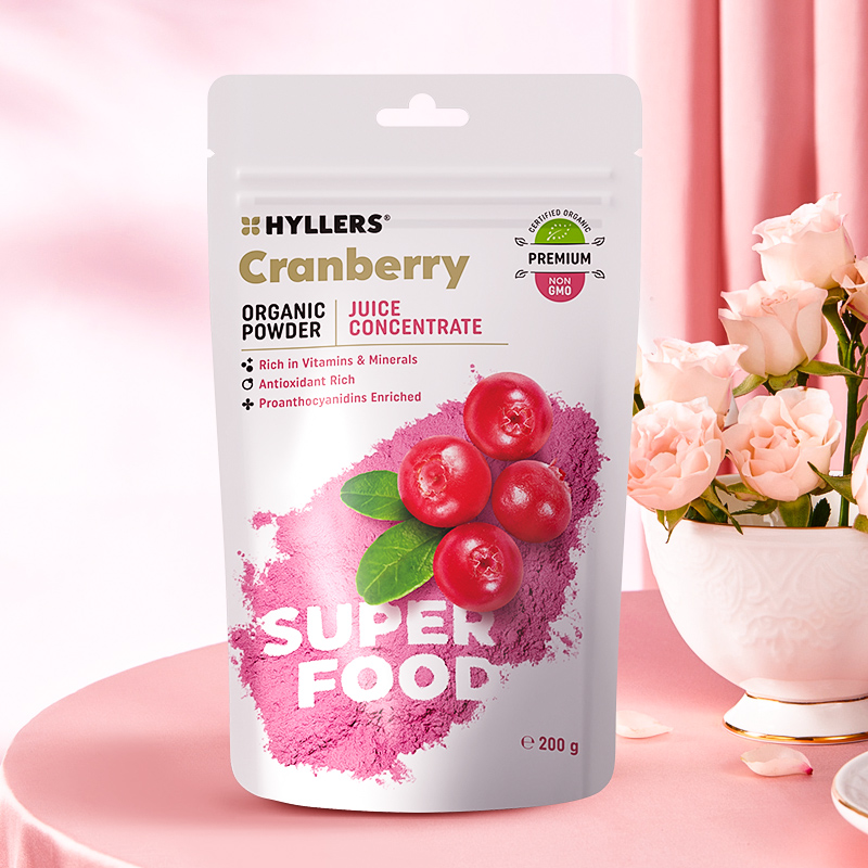 Hyllers有机高浓度蔓越莓汁粉女性健康进口保健品非益生菌胶囊