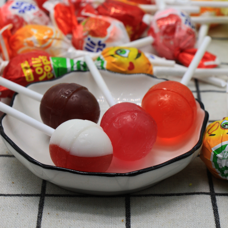乌克兰进口 如胜酸乳味水果棒棒糖儿童硬糖水果糖糖果休闲零食品