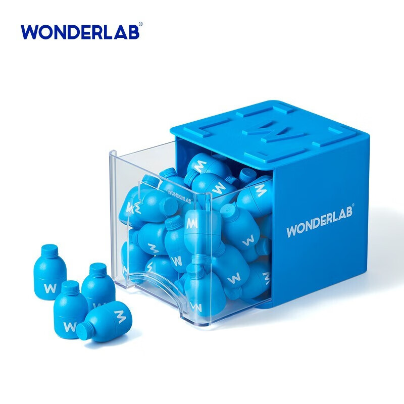 万益蓝WonderLabB420益生菌浅蓝瓶体重管理瘦子菌200亿活菌冻干粉