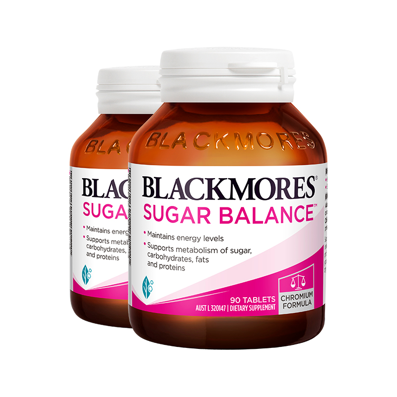 【阿里健康官方】BLACKMORES澳佳宝血糖平衡片90片*2含铬维生素