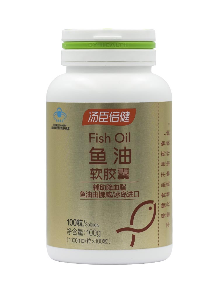 汤臣倍健鱼油软胶囊100粒中老年深海血脂鱼油搭配卵磷脂DHAEPA