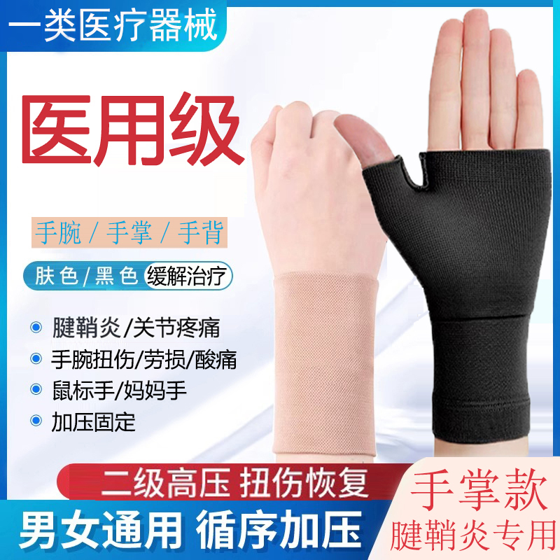 医用级防腱鞘炎护腕压力手套手腕一体套保大拇指护手掌专用护具带