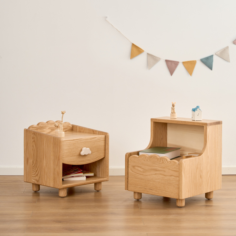 速发实木床头柜2023新款现代简约儿童房卧室家用小型创意儿童床头