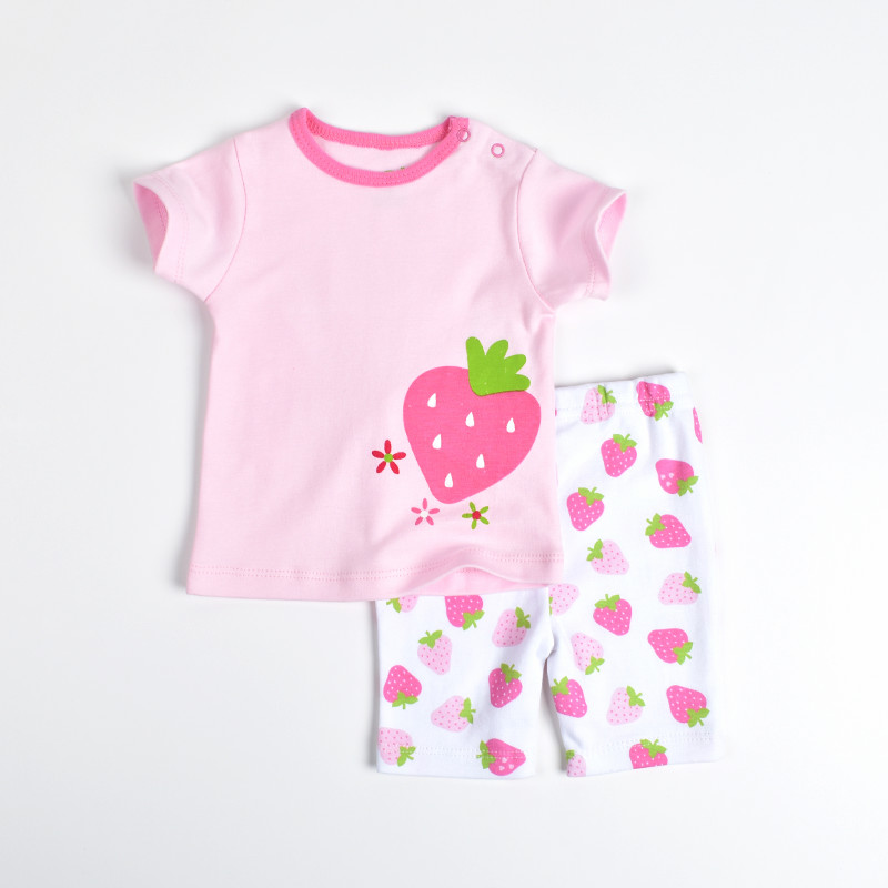 女宝宝夏装套装婴儿衣服纯棉短袖两件套女童小童夏季薄款1-3岁半2