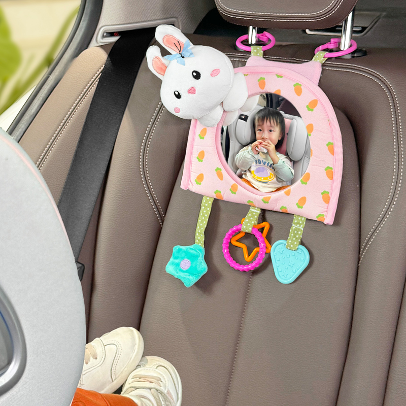 车载宝宝安全座椅观察镜儿童汽车后视镜婴儿提篮镜车内盲区反光镜