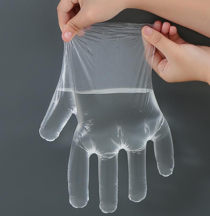 一次性手套塑料薄膜餐饮食品级透明 美容家务清洁美发家用防护