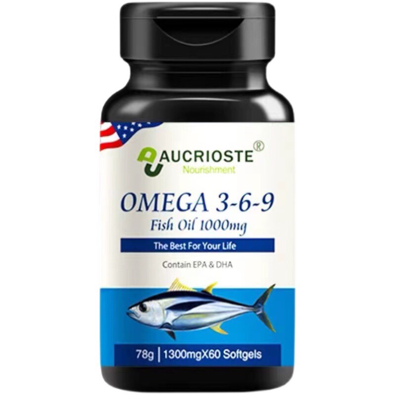 美国原装澳克罗健深海鱼油软胶囊omega3-6-9成人中老年人护补大脑