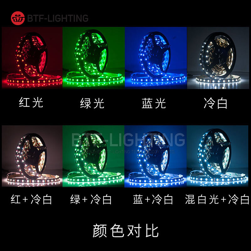 LED灯条RGBW四合一灯珠24V四色5050SMD软PCB板90显指客厅装饰灯带
