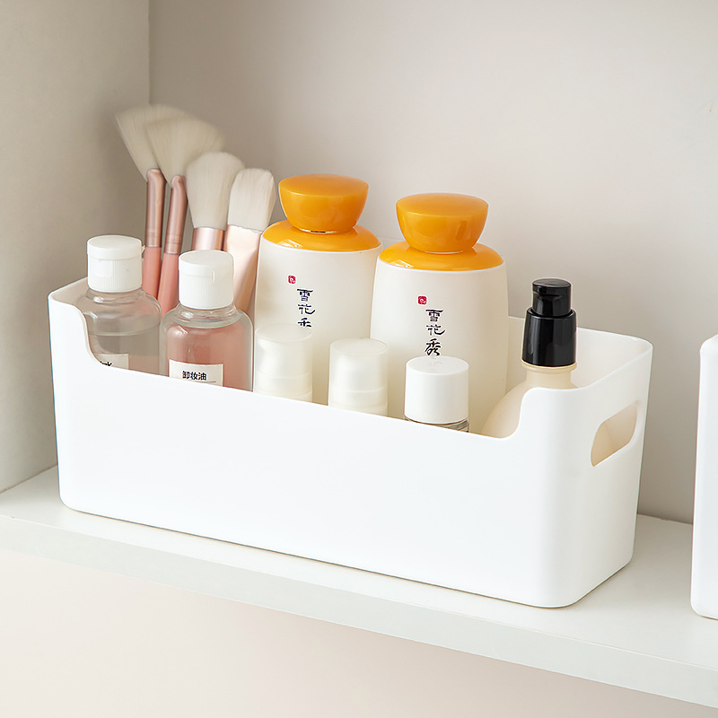 浴室卫生间镜柜收纳盒塑料透明桌面化妆刷化妆品面膜护肤品收纳盒