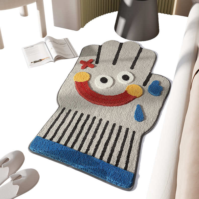 感趣味家用手套猫坐垫可坐睡撸儿童房床卧室地毯可毛毯前床边地垫
