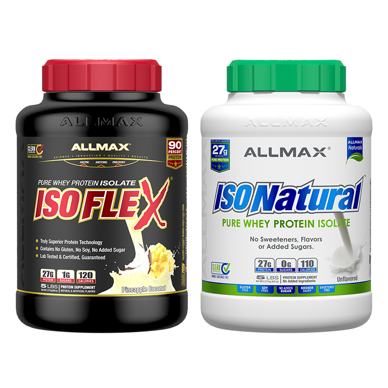 正品补剂保税直邮 ALLMAX ISOFLEX 奥迈格司纯天然分离乳清蛋白粉