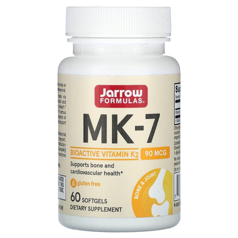 Jarrow杰诺MK7维生素K2助力骨骼健康补钙中老年保健品