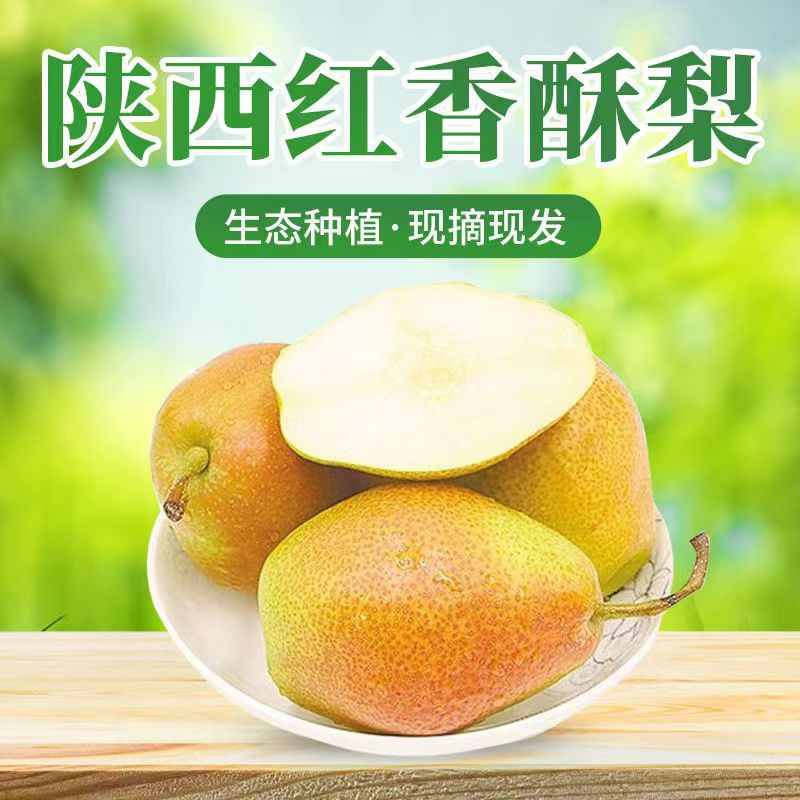 【爆甜】香梨10斤薄皮梨子水果包邮新鲜甜蜜梨7斤正宗红香酥梨