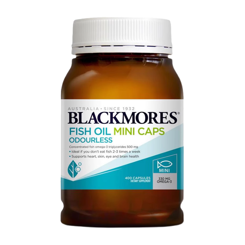 澳洲BLACKMORES澳佳宝无腥味小粒dha鱼油软胶囊omega3中老保健品