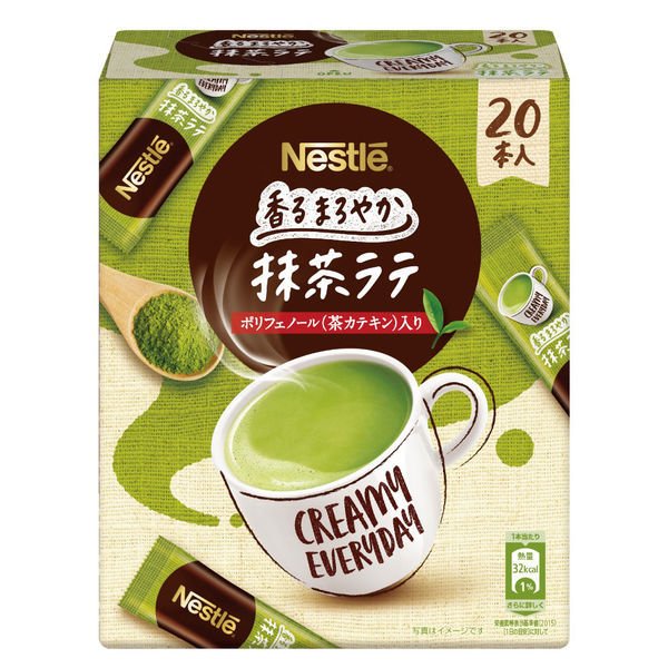 日本进口 Nestle雀巢 醇香抹茶拿铁 112g(5.6g×20袋) 速溶咖啡