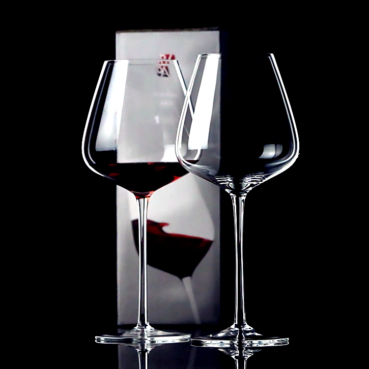 勃艮第酒杯手工制作大肚子红酒杯水晶高脚杯品酒葡萄酒杯酒具套装