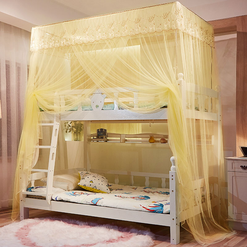 推荐促15米直蚊帐子母床12米一体双层床上下铺儿童床高低上下床蚊