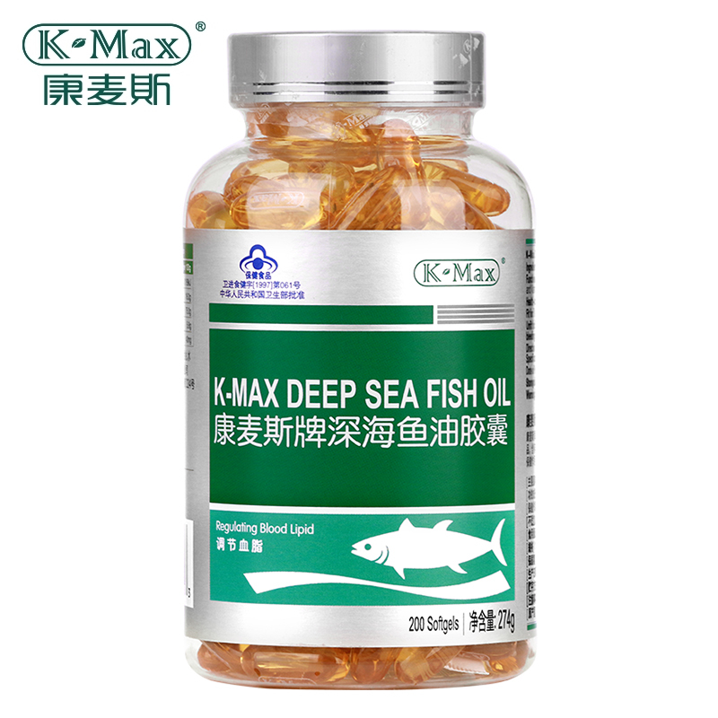 K-MAX/康麦斯 牌深海鱼油胶囊 1370mg/粒*200粒