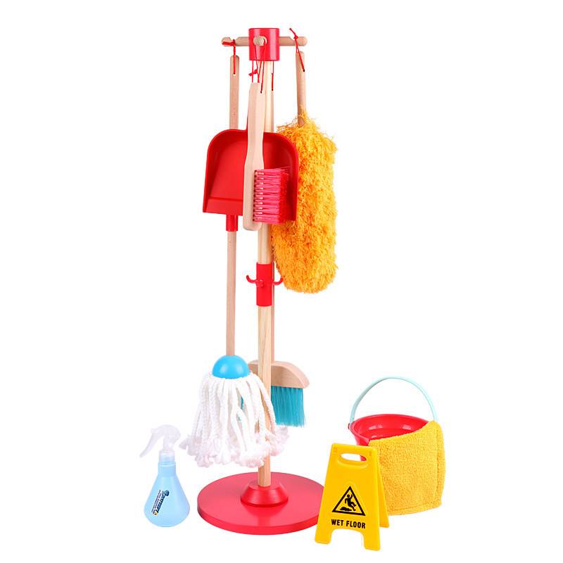 儿童过家家清洁玩具套p装 仿真拖把扫把卫生工具打扫男孩女孩玩具