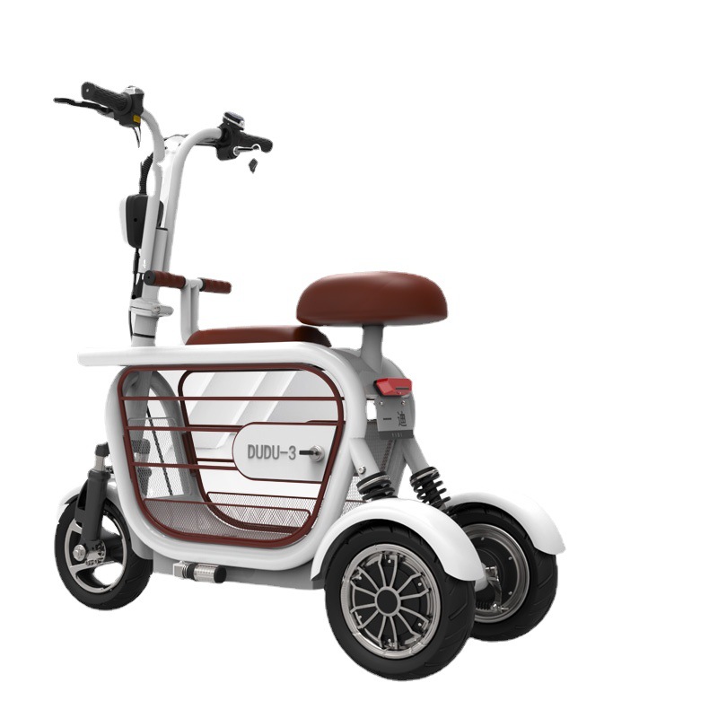 新款一迪电动三轮车家用迷你小型代步车接送孩子成人女性锂电瓶车