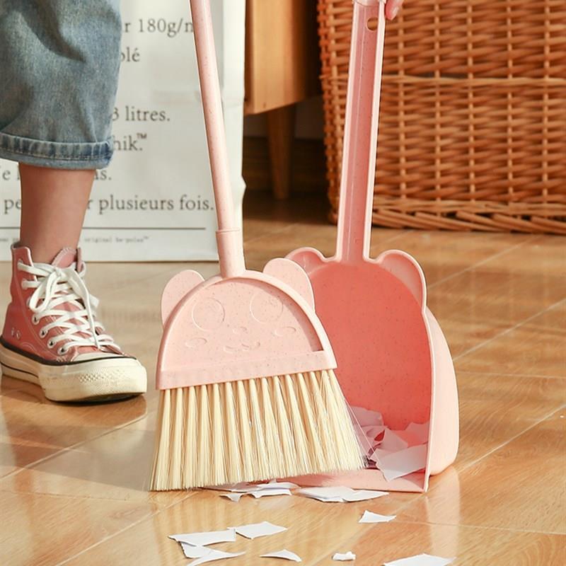 儿童小扫把簸箕套装学习扫地工具家用笤帚软毛扫帚撮箕组合