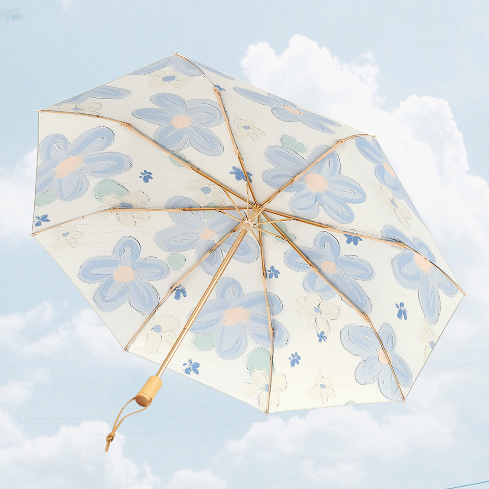 异度雨伞女生高颜值遮阳太阳伞防晒防紫外线晴雨两用折叠遮双人伞