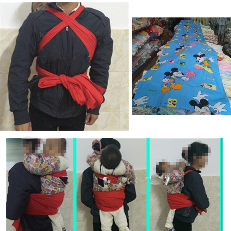婴儿老式传统一条布长条客家背小孩子背带外出背带宝宝背儿童简易