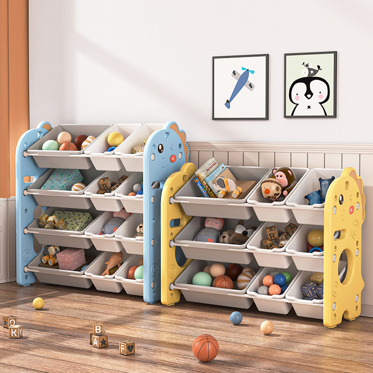 儿童玩具收纳架置物架宝宝整理箱多层大容量家用幼儿园储物柜书架