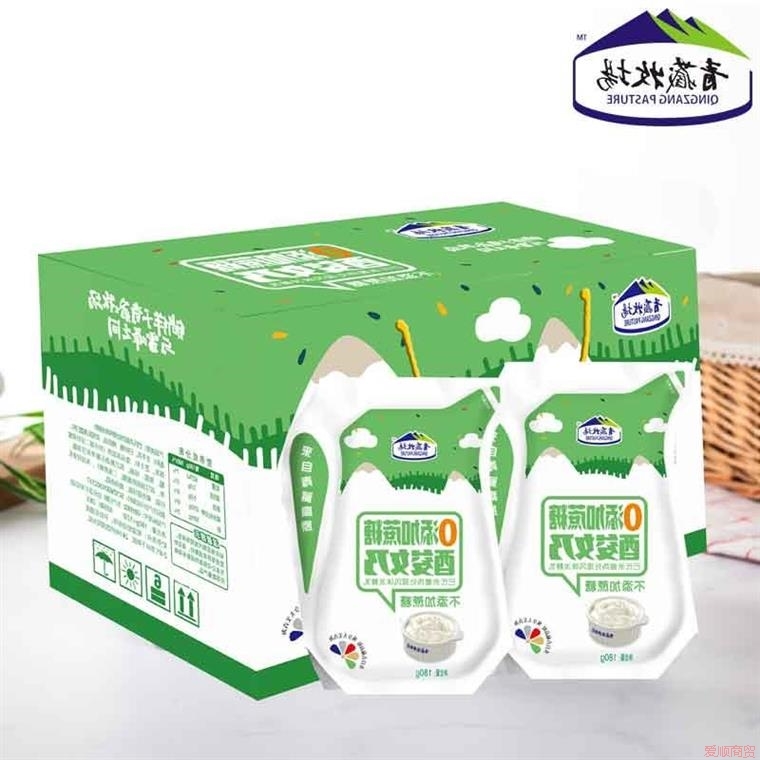 青海牛奶青藏牧场0添加蔗糖健康营养老人孕妇儿童酸奶180gX12袋