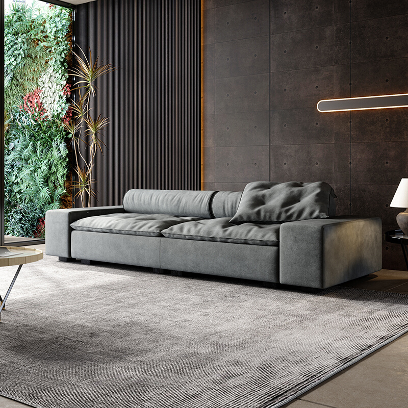 优奕酷布艺沙发小户型现代简约客厅直排转角组合北欧风科技布沙发