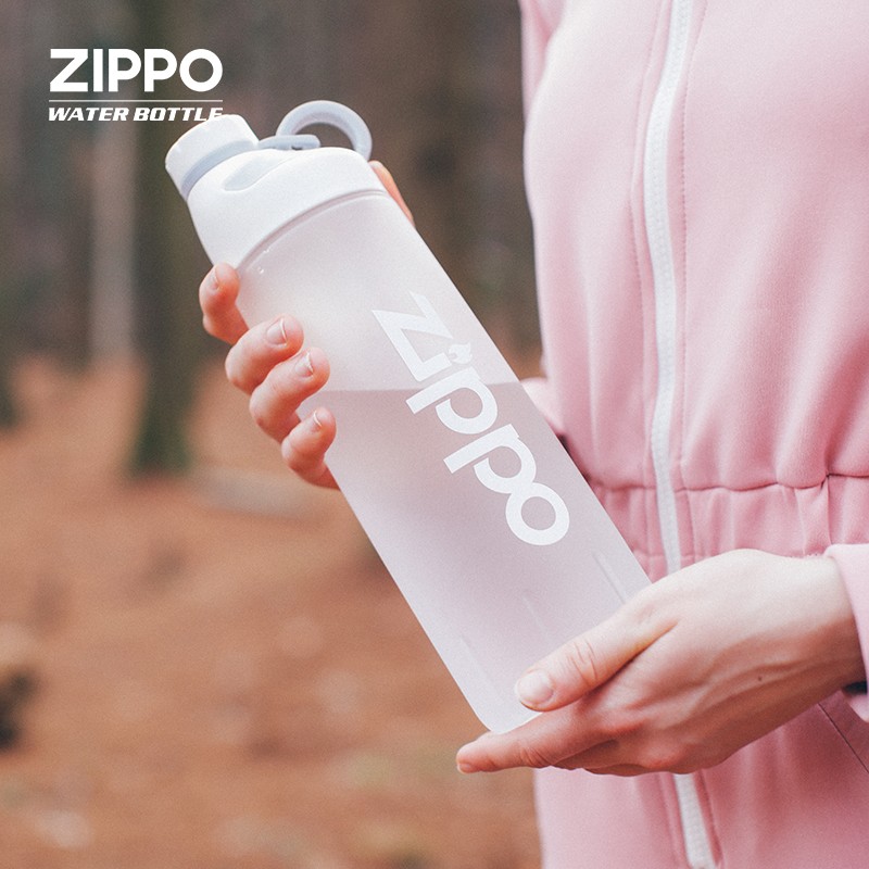 zippo美国户外水壶便携健身塑料防摔学生水瓶杯子运动水杯大容量