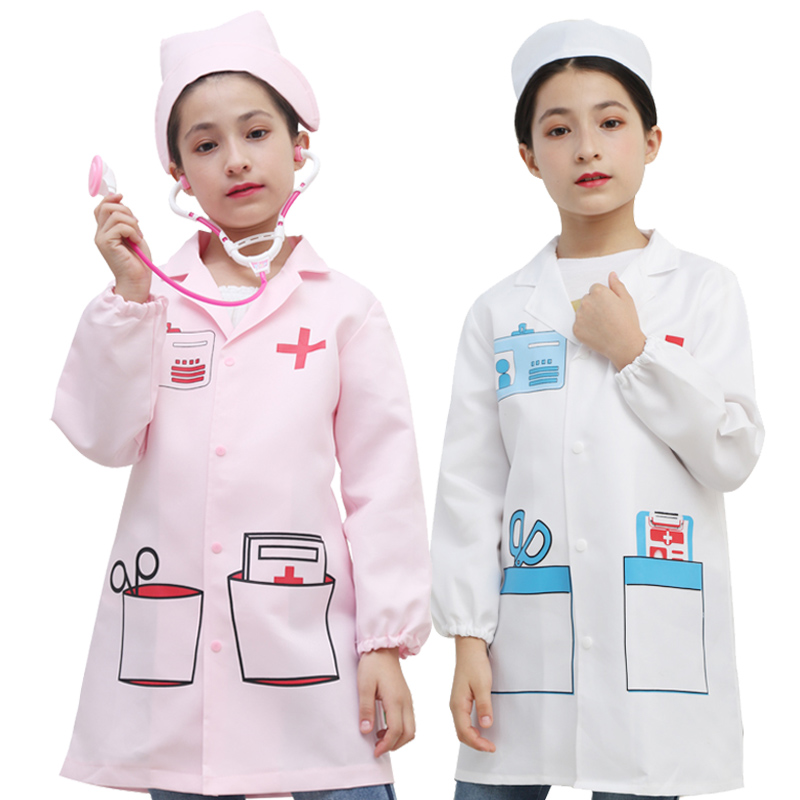 儿童幼儿小医生护士服宝宝职业装扮幼儿园角色过家家白大褂演出服