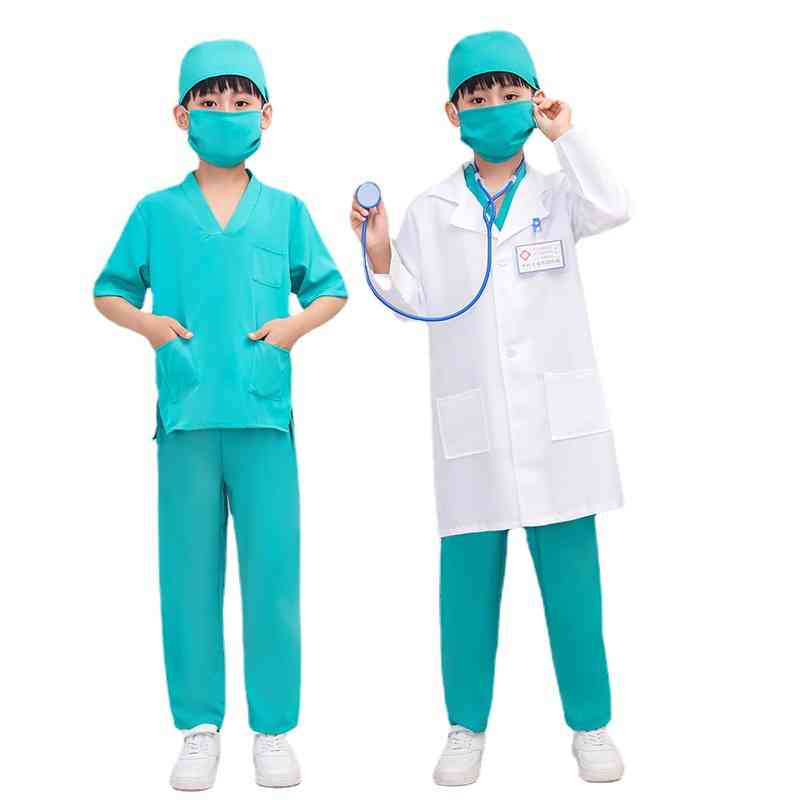 儿童医生扮演服小护士摄影服白大褂幼儿园手术服角色扮演表演服装