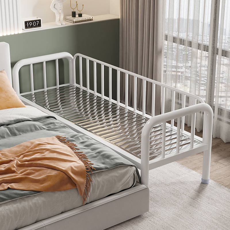 加厚不锈钢儿童床护栏小床婴儿男女延边单人床边床加宽拼接可定制