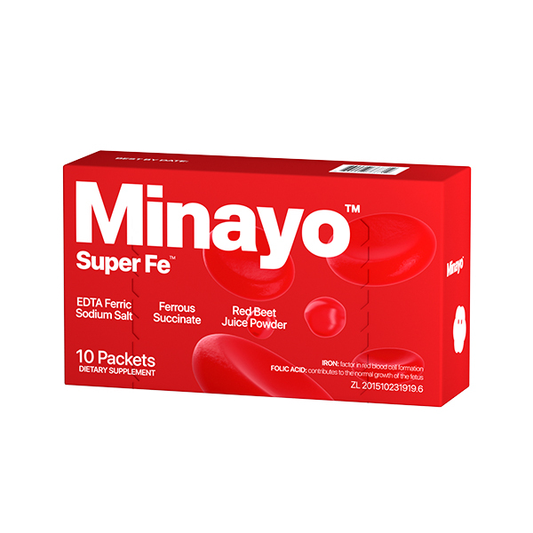 Minayo美那有超级铁super fe补铁补血贫血女性铁剂元素孕妇期口服